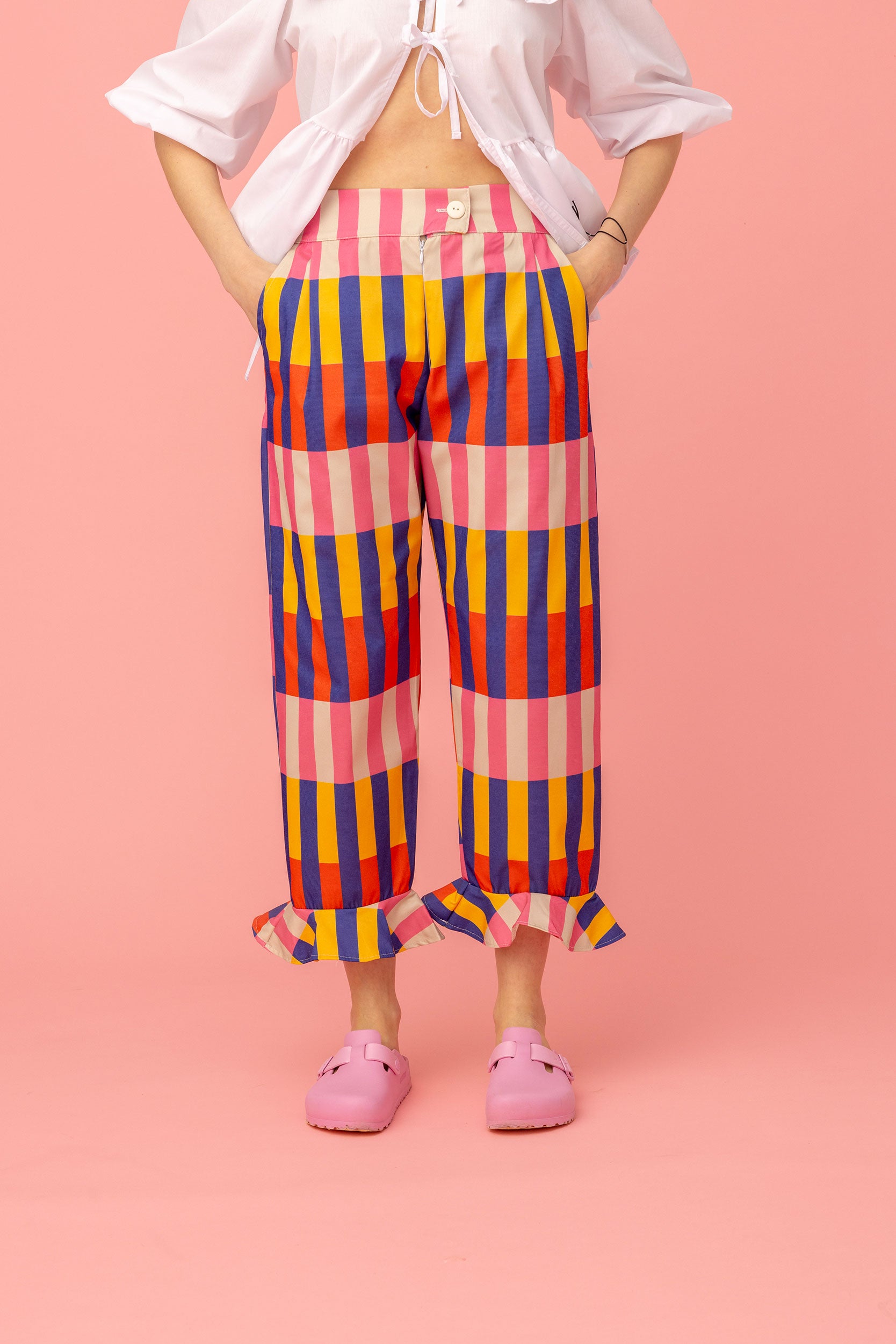 JAZZY FRILL PANTS- GLITCH