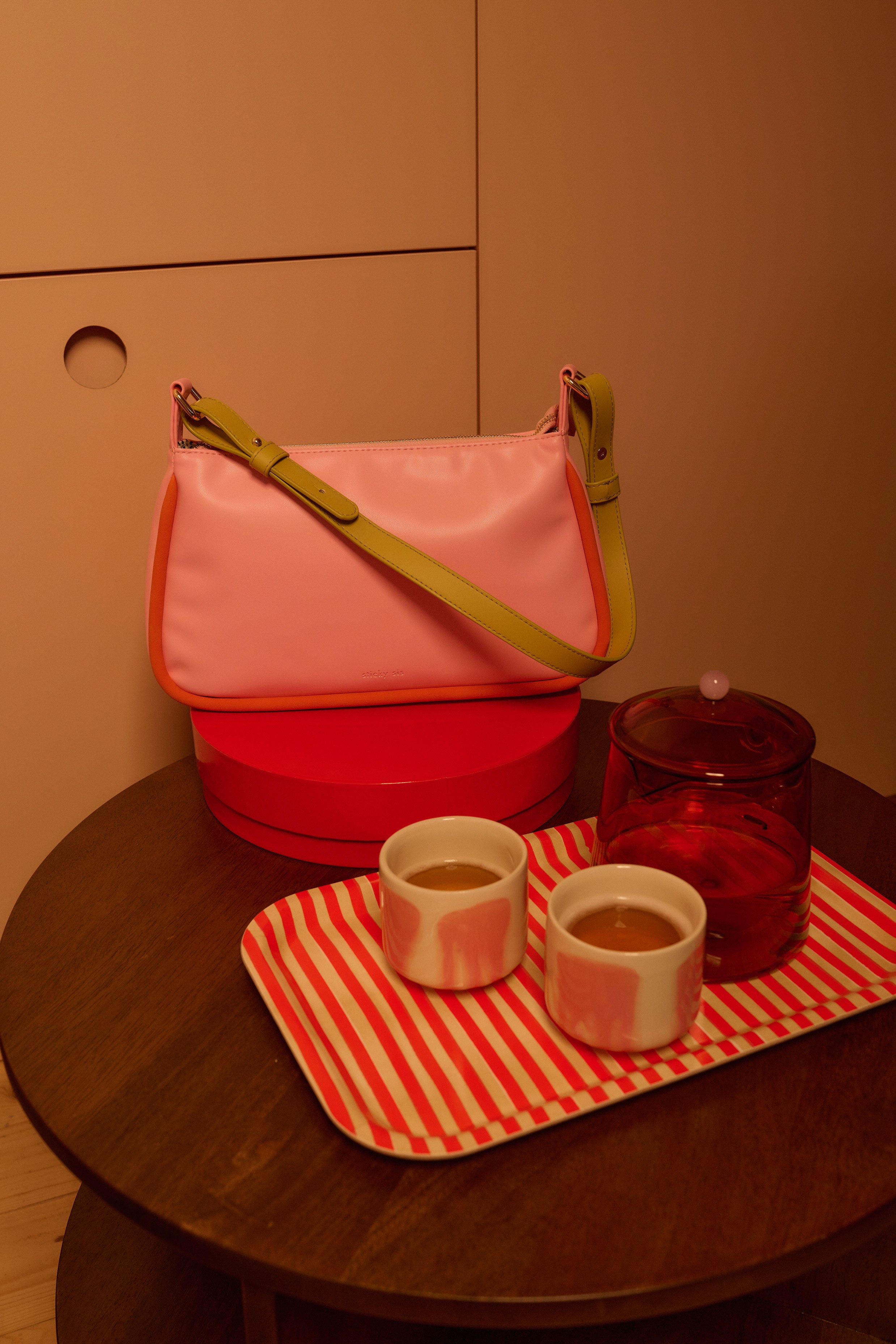 IL SOLE HANDBAG- DOLCE PINK & ARANCIA ORANGE