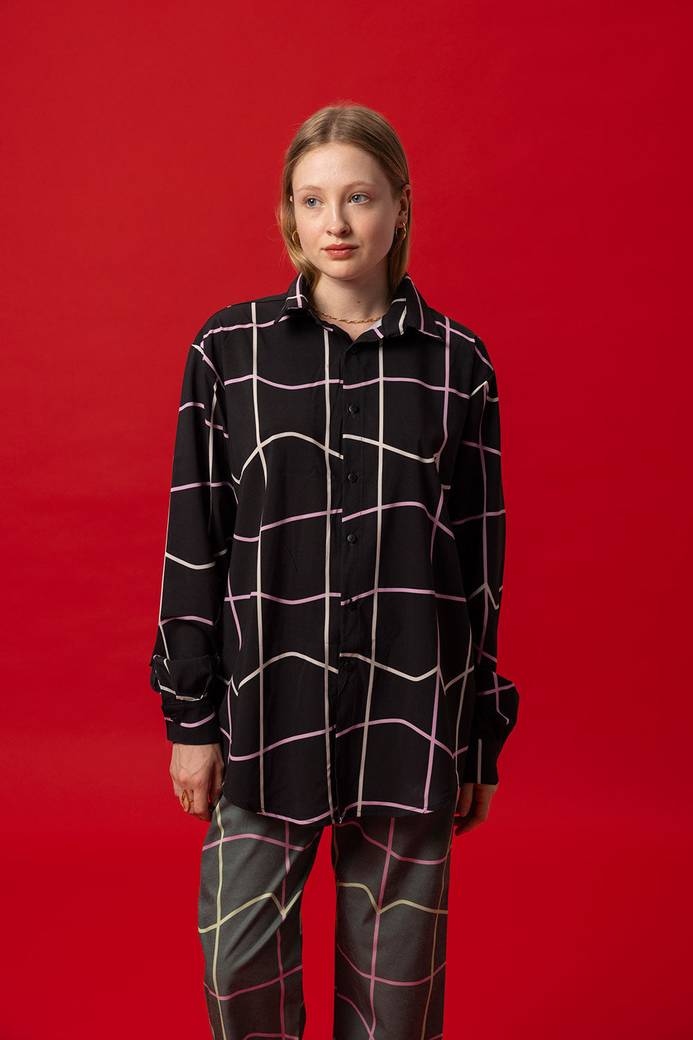 KOWALSKI SHIRT UNISEX- GRID BLACK