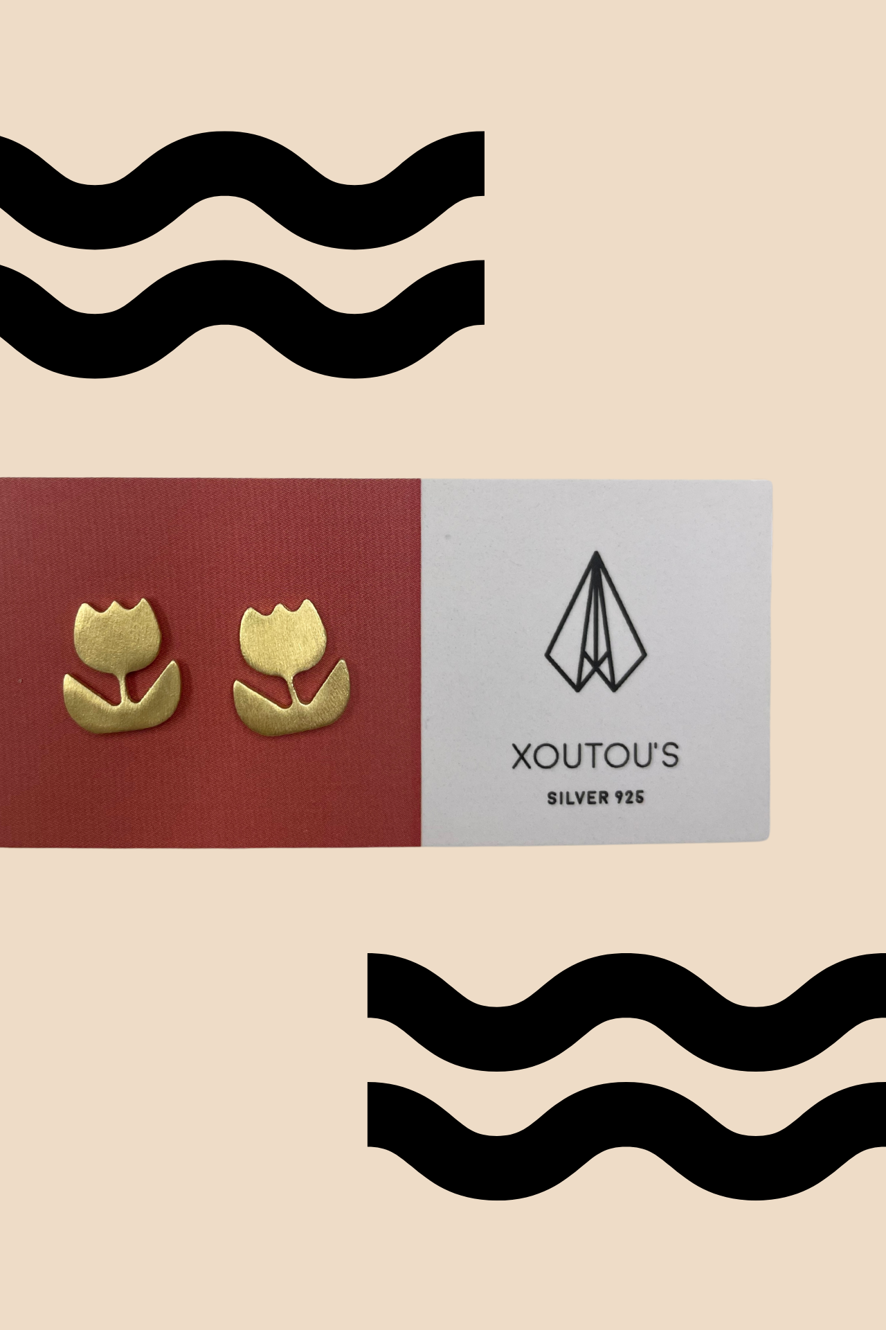 XOUTOUS EARRINGS- FLOWER PINS