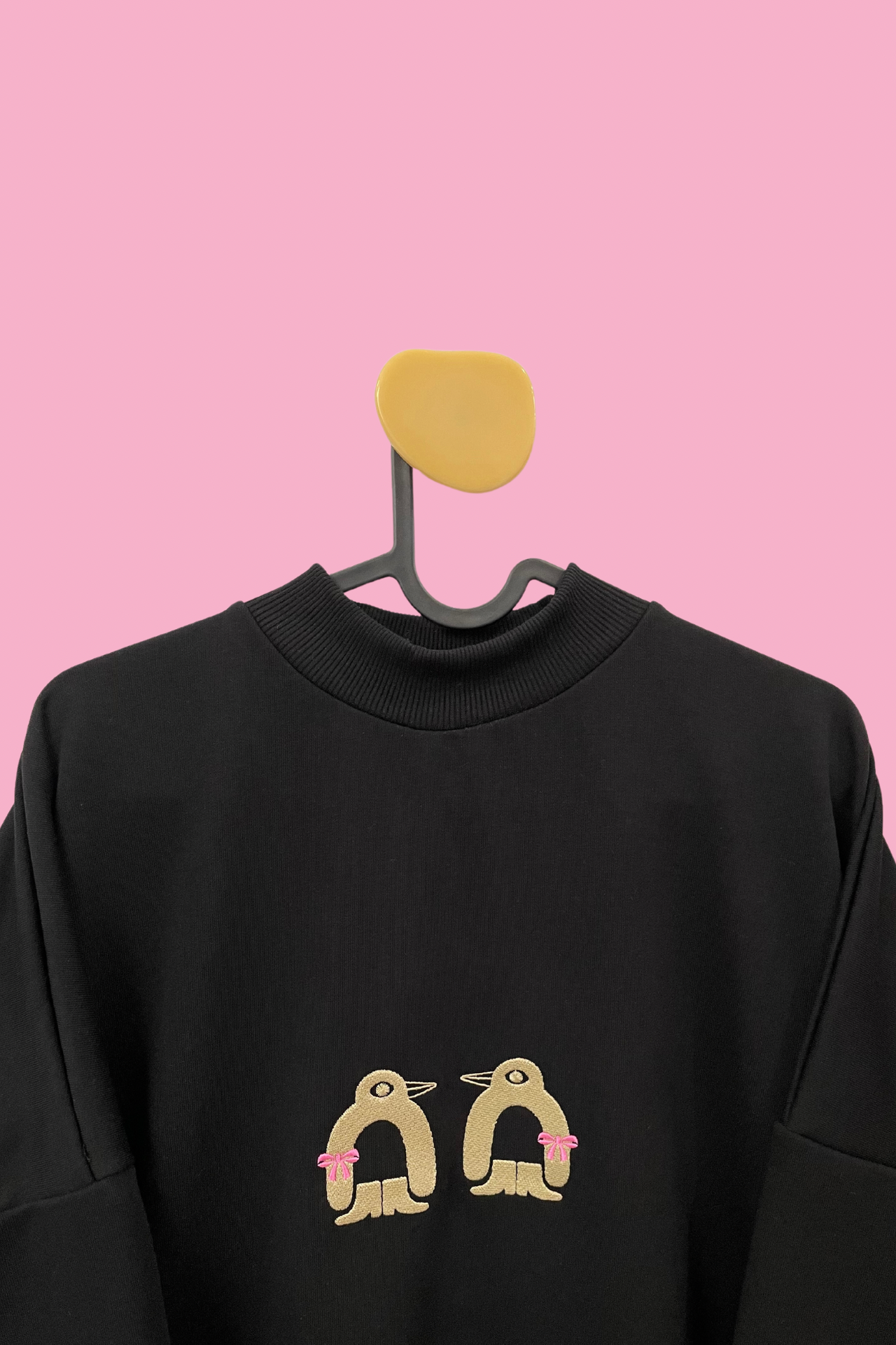 SWEATSHIRT DRESS CHILLY WILLY-PENGUIN BOWS