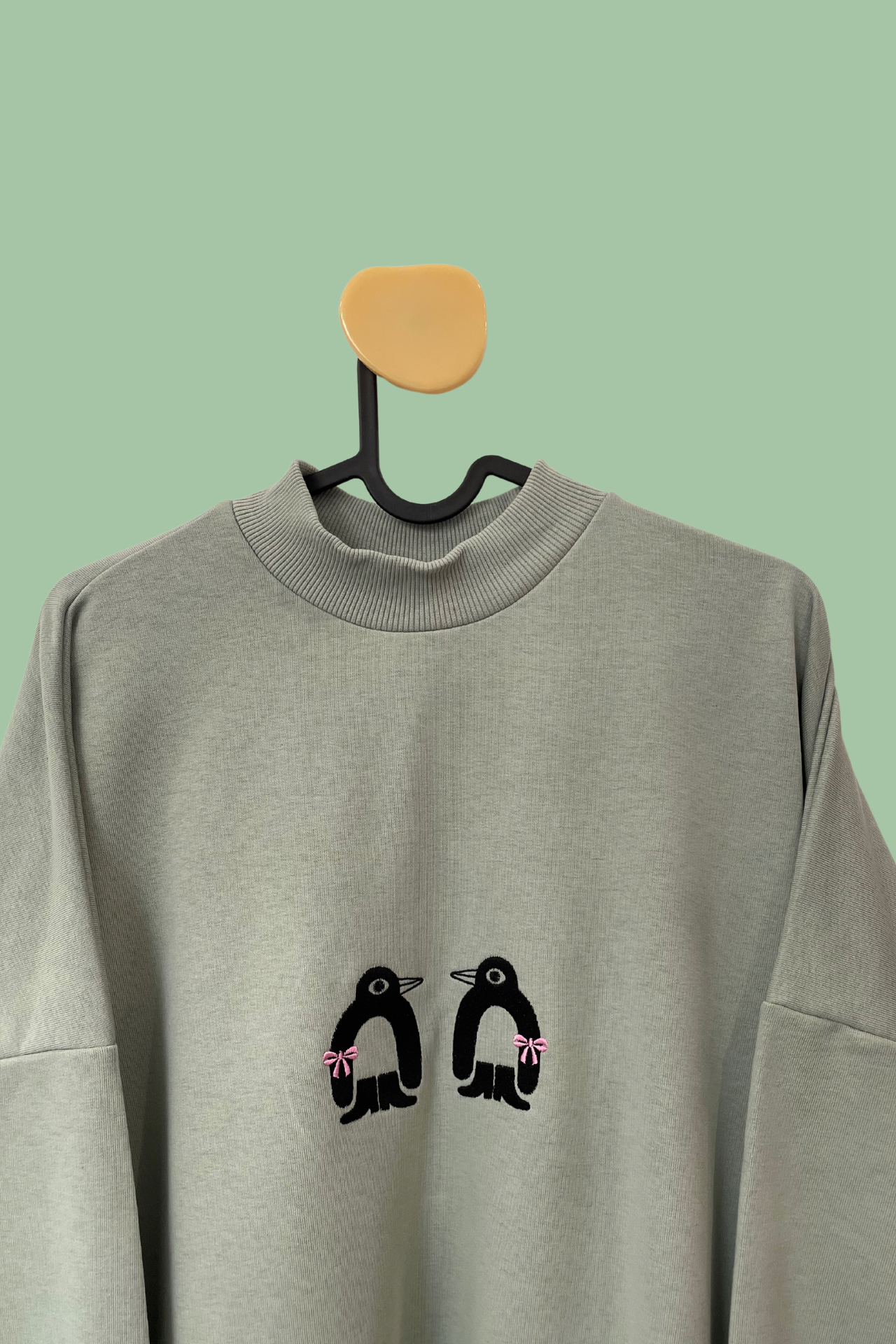 SWEATSHIRT DRESS CHILLY WILLY-PENGUIN BOWS