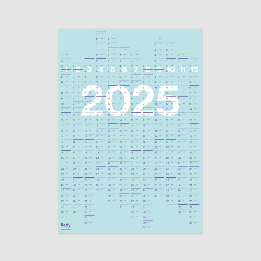 REDY CALENDAR 2025- COLOURS