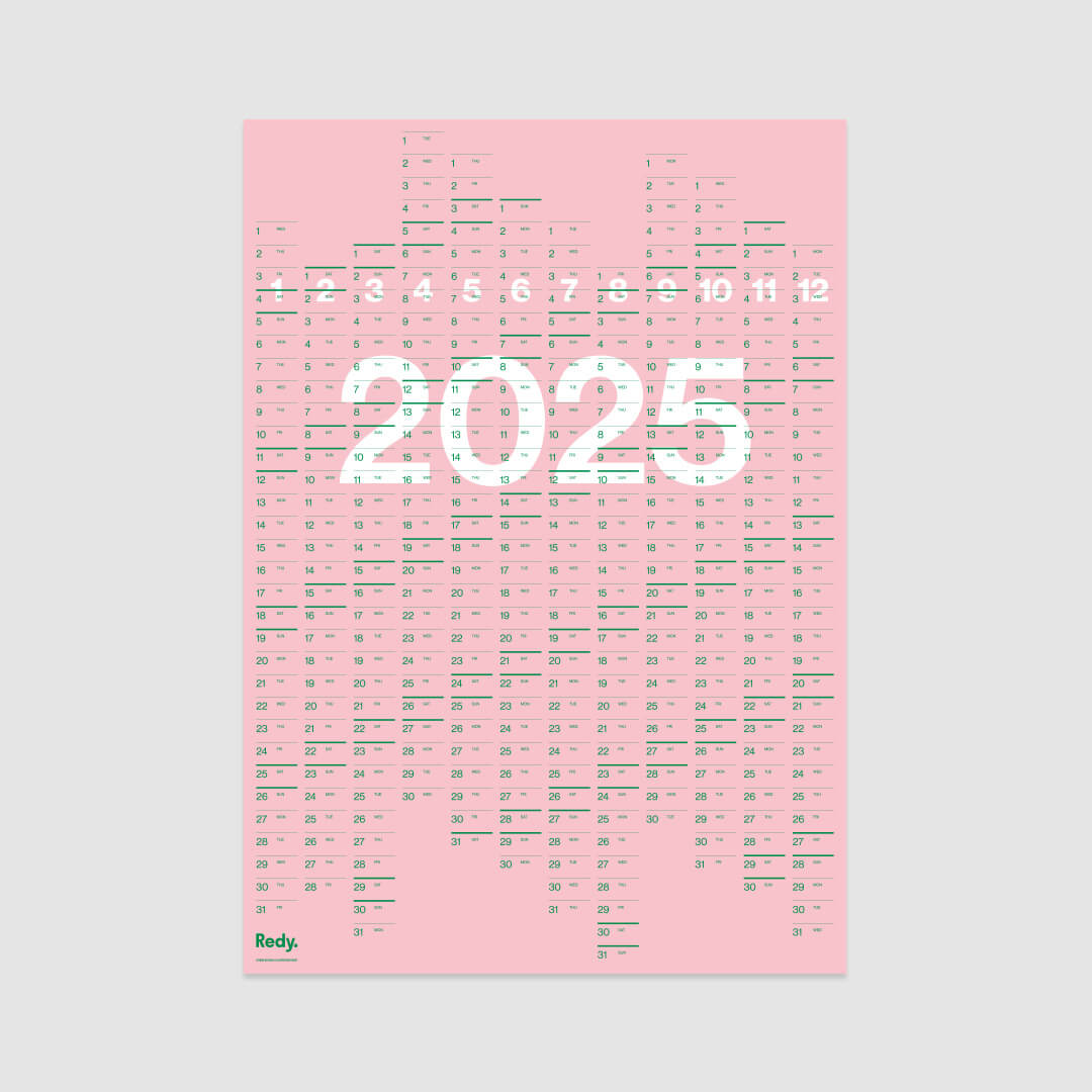 REDY CALENDAR 2025- COLOURS